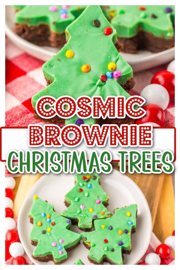 Cosmic Brownie Christmas Trees pin