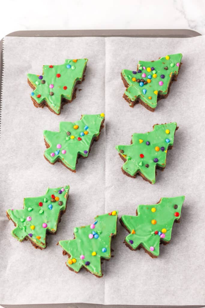 Cosmic Brownie Christmas Trees completed