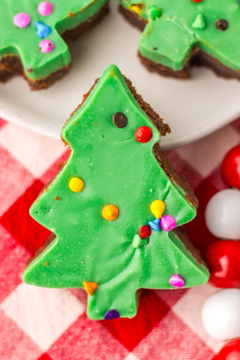 Cosmic Brownie Christmas Trees plated
