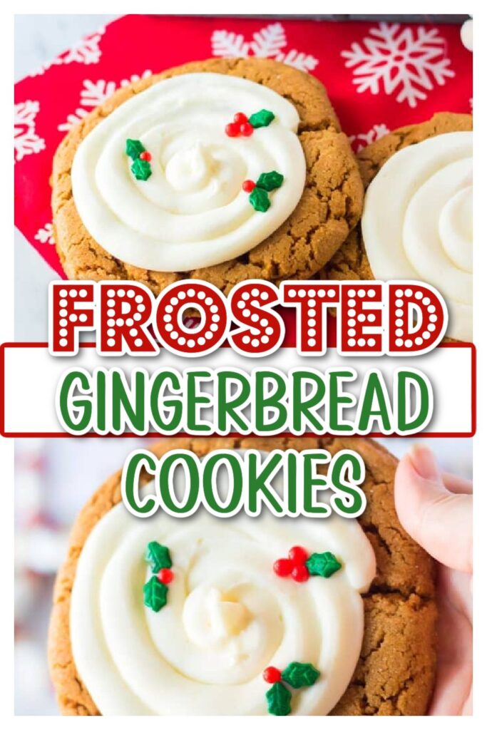 Frosted Gingerbread Cookies pin