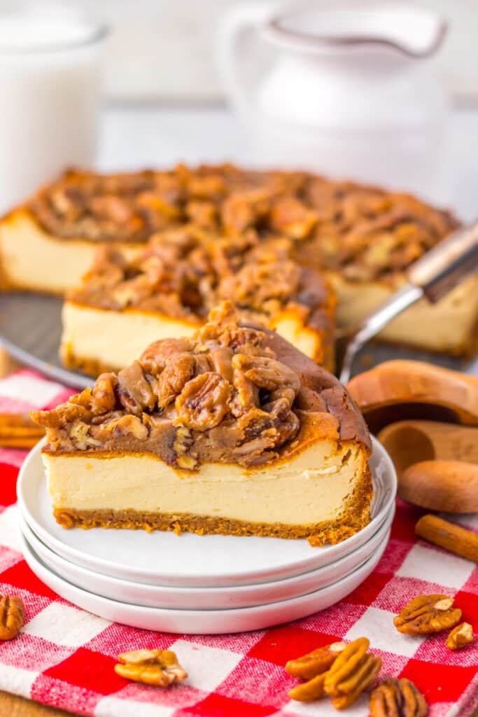 Pecan Pie Cheesecake finished