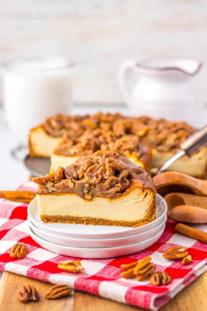 Pecan Pie Cheesecake finished