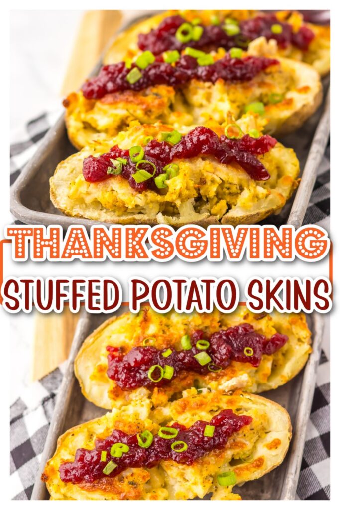 Thanksgiving Stuffed Potato Skins pin