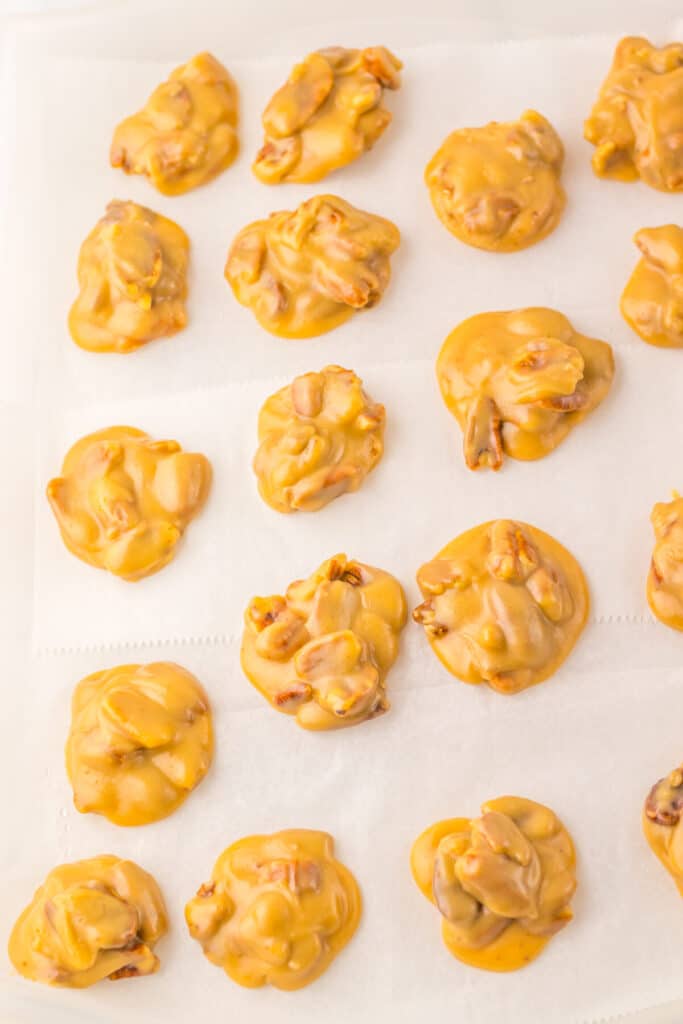 Christmas Pecan Pralines finished