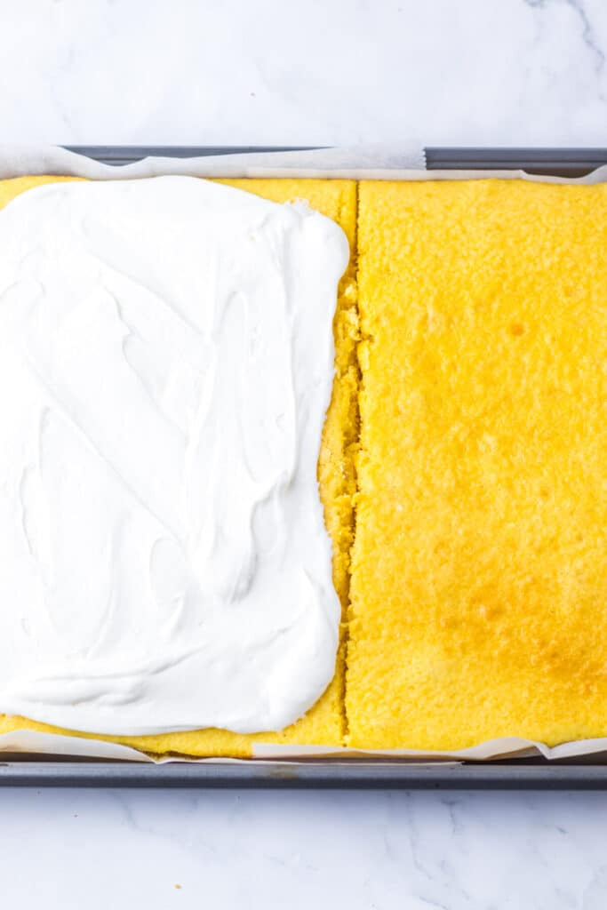 Copycat Christmas Tree Cakes filling