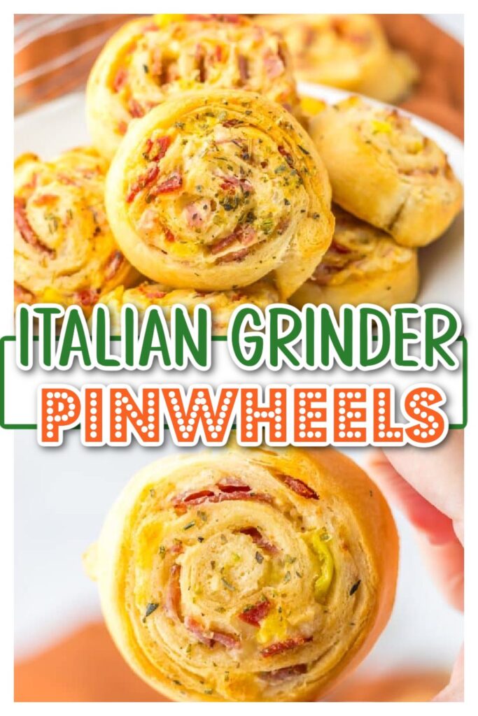 Italian Grinder Pinwheels pin