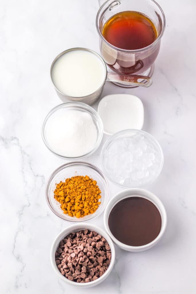 Starbucks Peppermint Mocha Frappe ingredients