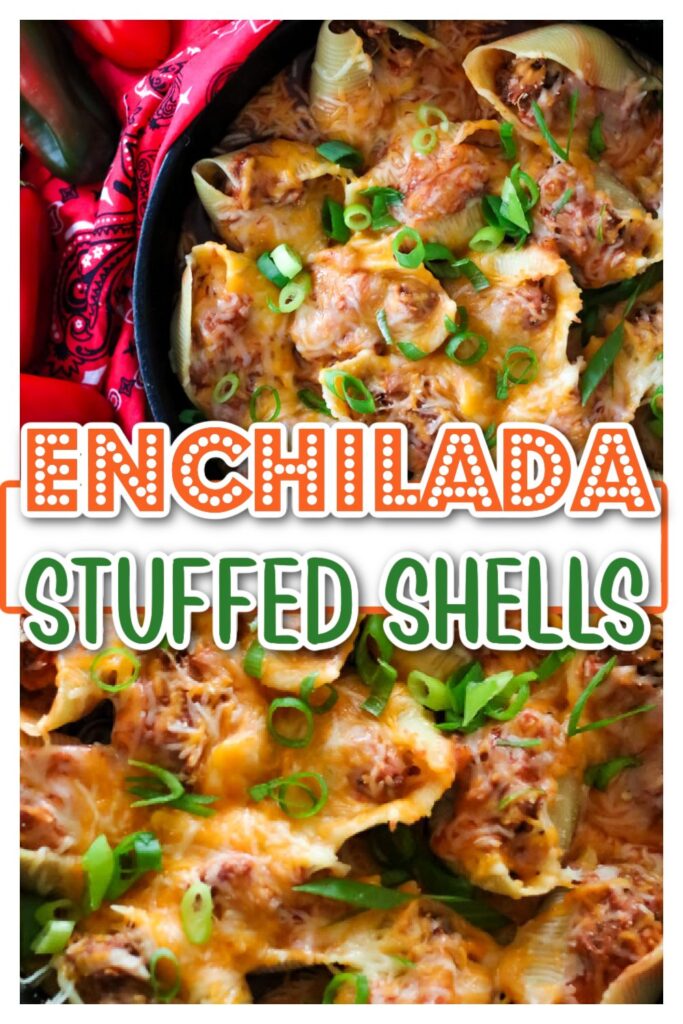enchilada stuffed shells pin