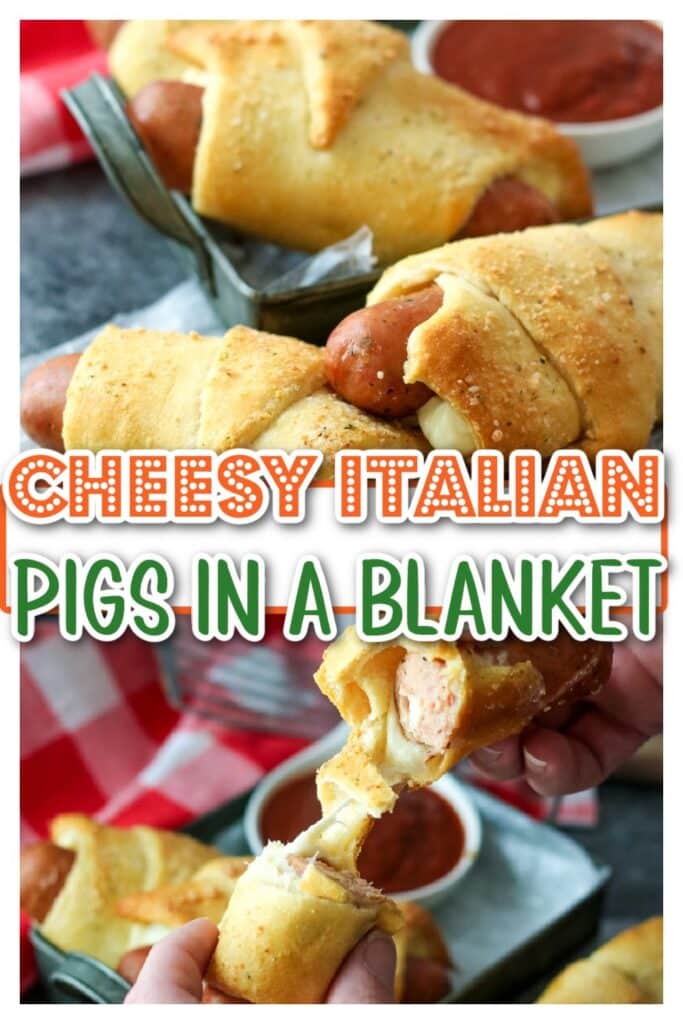 Cheesy Italian Pigs in a Blanket pin