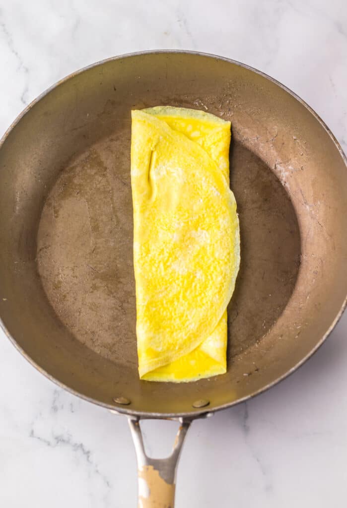 Copycat Mcdonalds's McGriddles folded egg