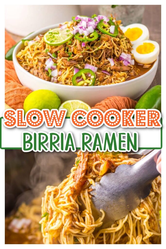 Slow Cooker Birria Ramen pin