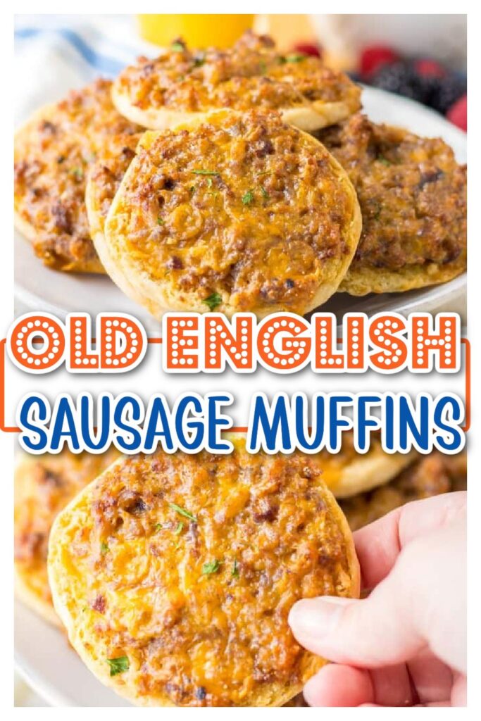 old english sausage muffins pin