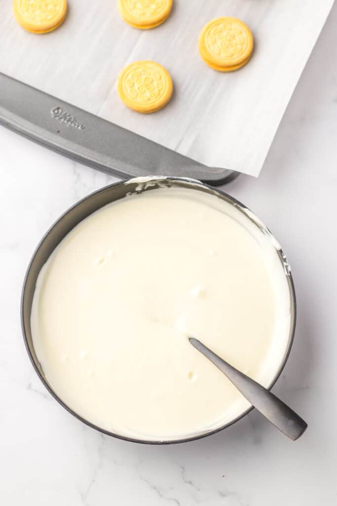 Bunny Butt Bark melted chocolate