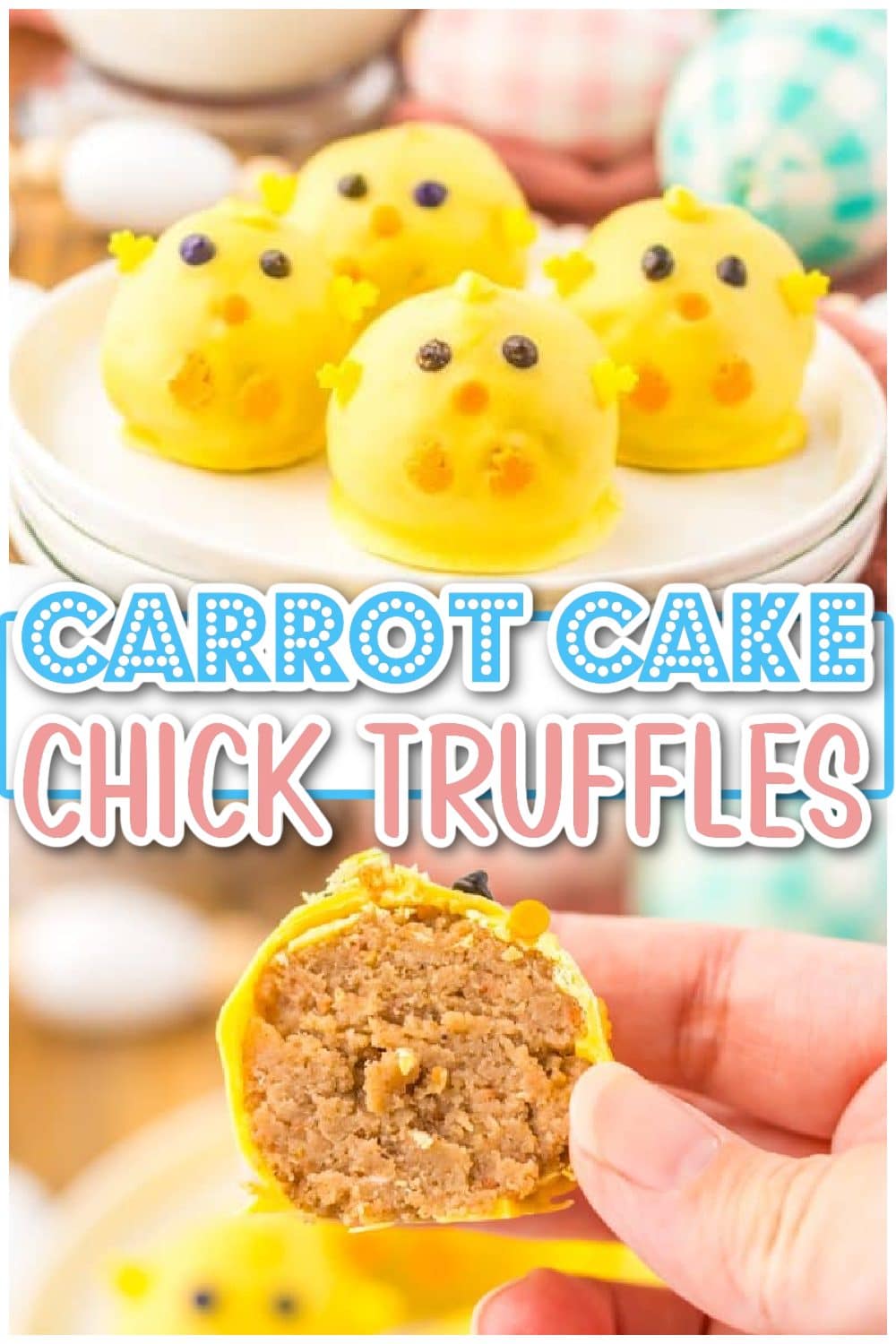 Carrot Cake Chick Truffles pin