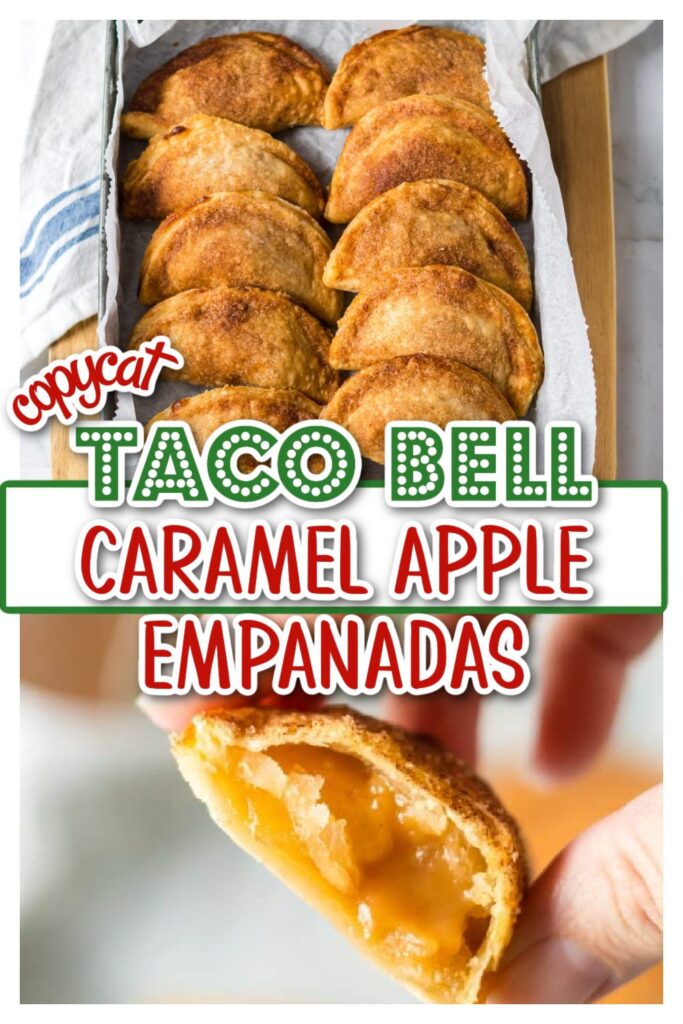 Copycat Taco Bell Caramel Apple Empanadas pin