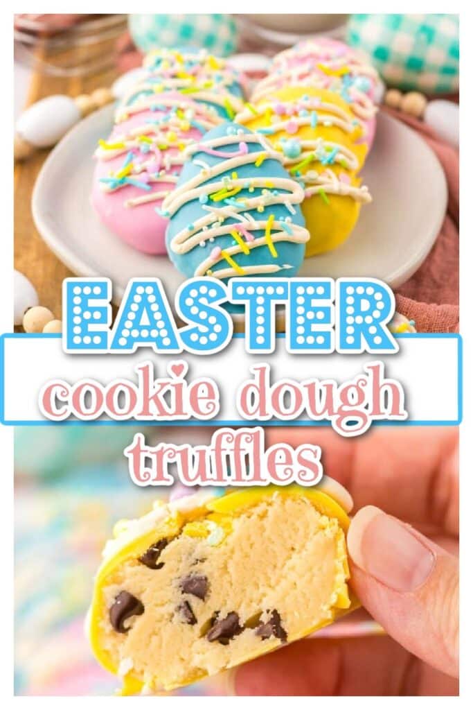 Easter Cookie Dough Truffles pin