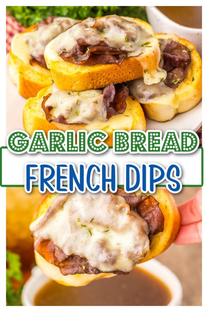 Garlic Bread French Dips pin
