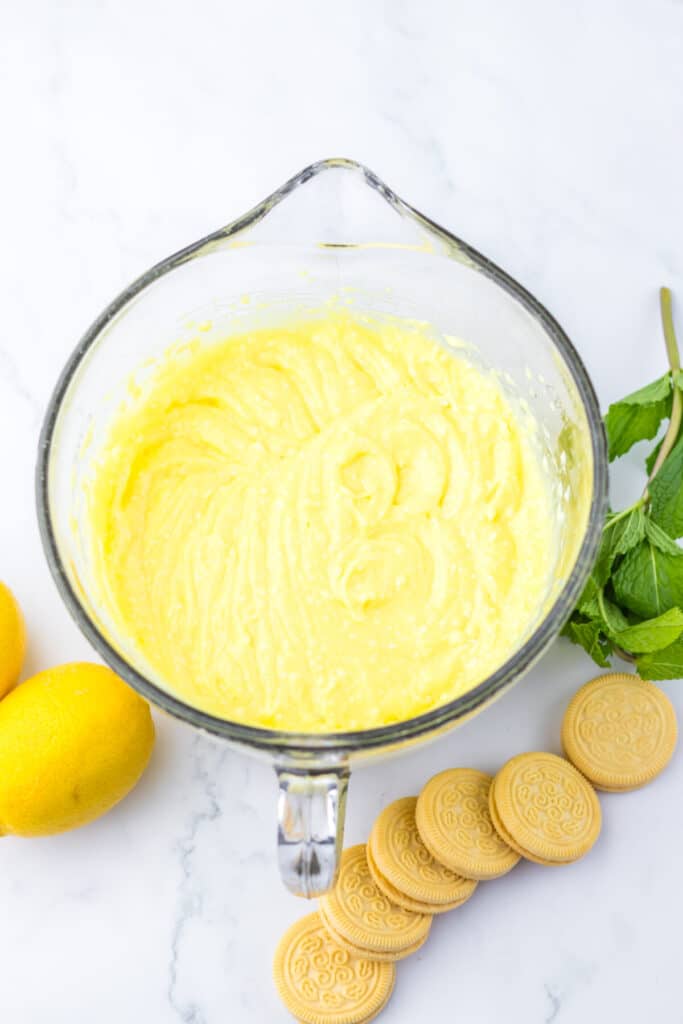 Lemon Icebox Cake filling