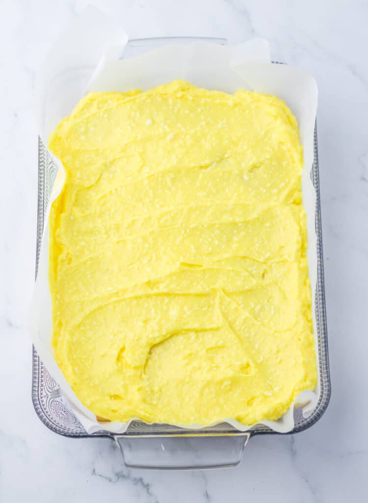 Lemon Icebox Cake pudding layer