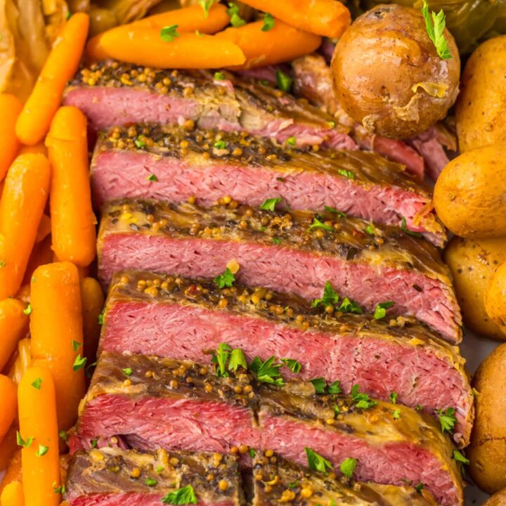 Slow Cooker Corned Beef in slow cooker