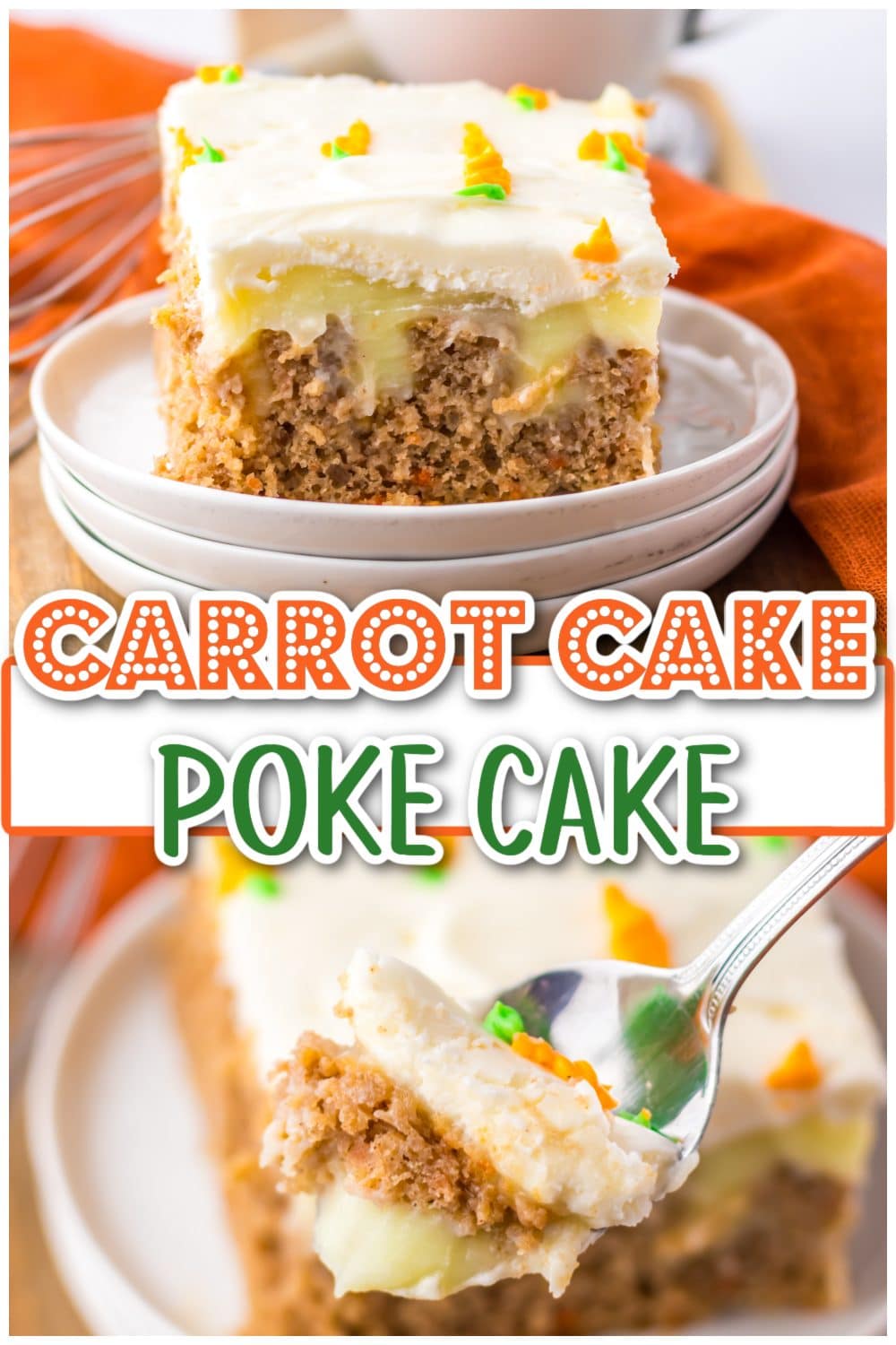 Carrot Cake Poke Cake pin