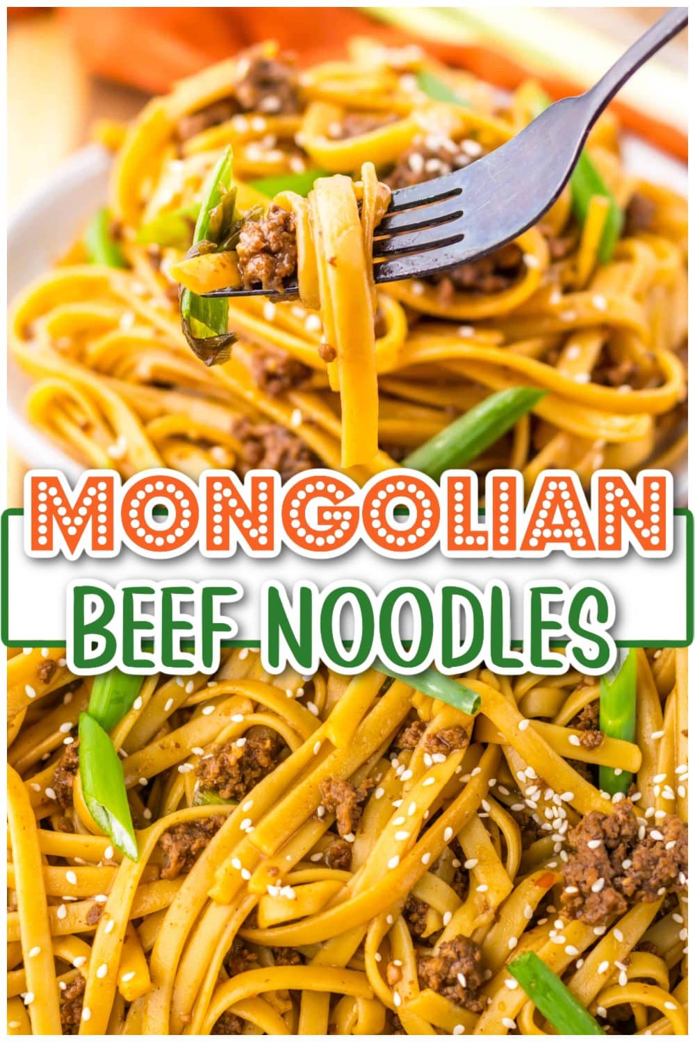 Mongolian Beef Noodles pin