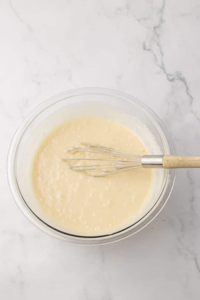 Orange Creamsicle Poke Cake batter