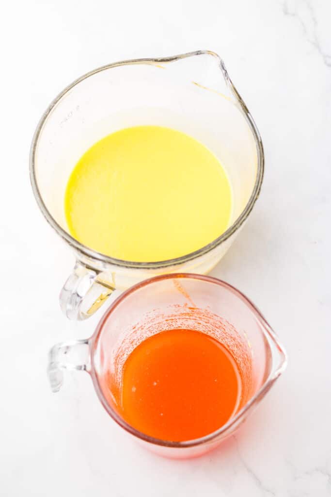 Orange Creamsicle Poke Cake fillings