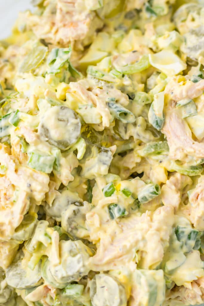 Pickle Chicken Salad mixed