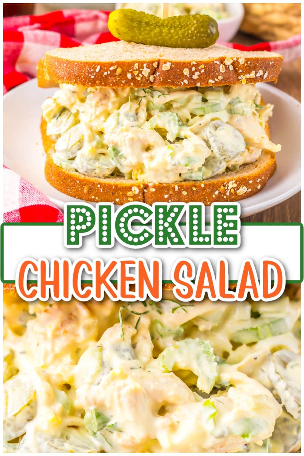 Pickle Chicken Salad pin