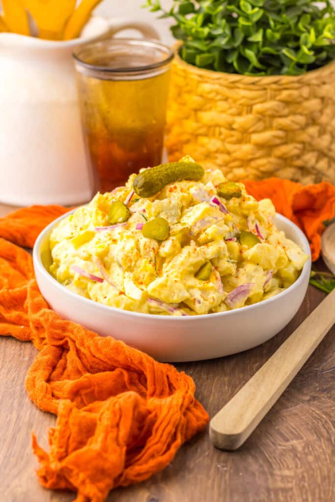 Pickle Potato Salad plated