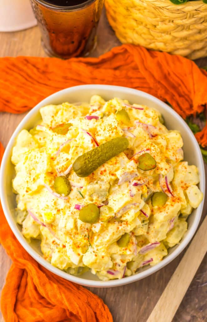 Pickle Potato Salad plated
