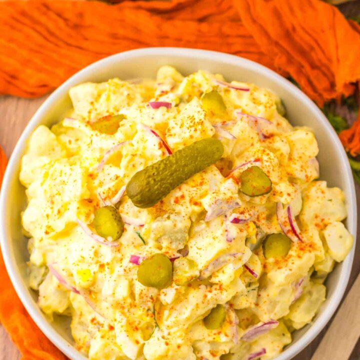 Pickle Potato Salad plated