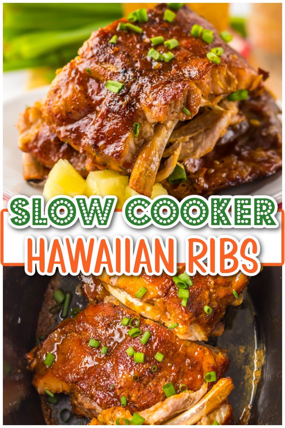 Slow Cooker Hawaiian Ribs pin