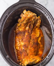 Slow Cooker Hawaiian Ribs cooked