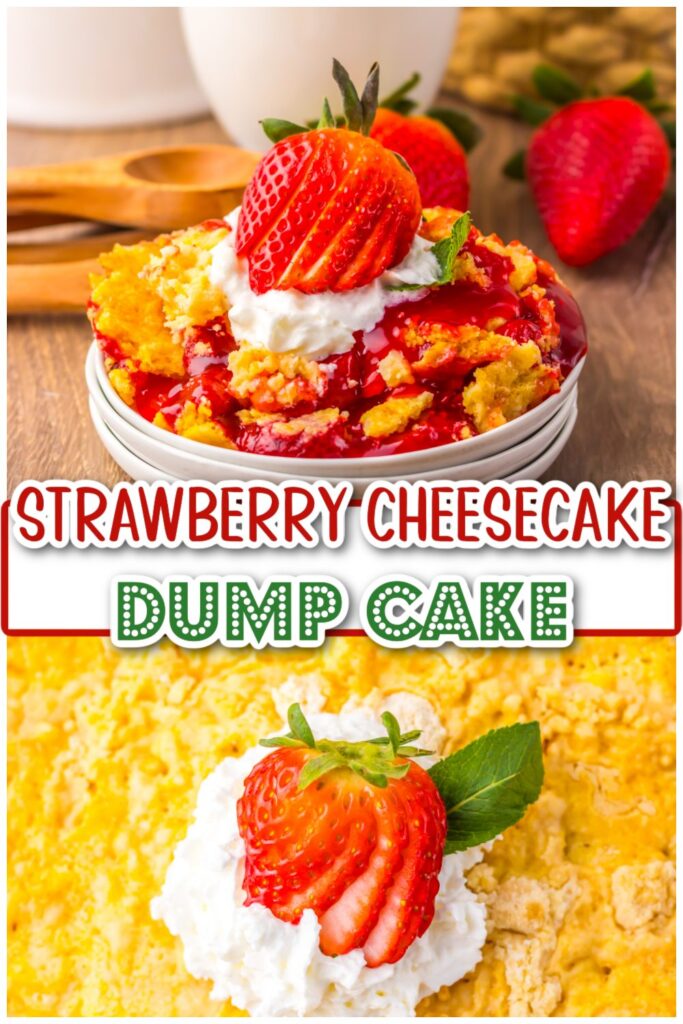 Strawberry Cheesecake Dump Cake pin
