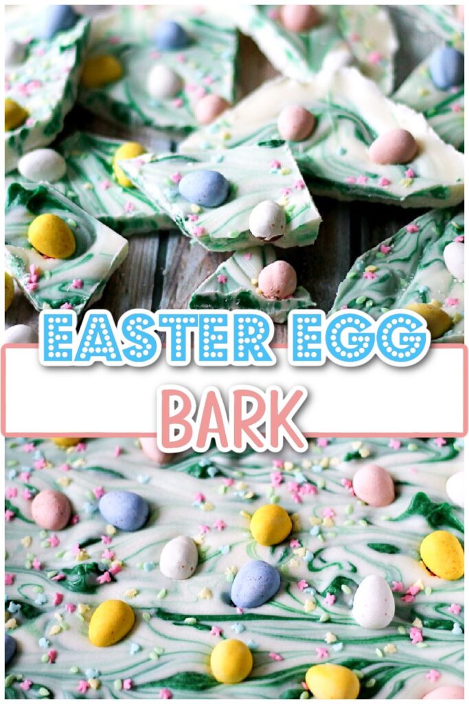 easter egg bark pin