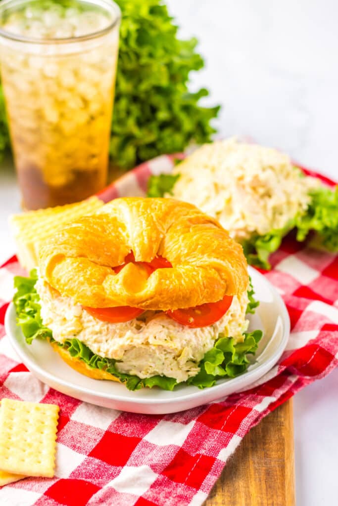 Copycat Chicken Salad Chicken Classic Chicken Salad plated