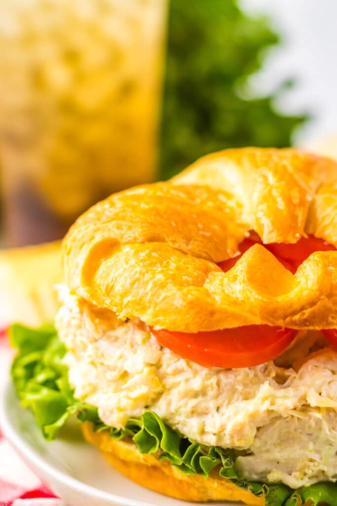 Copycat Chicken Salad Chicken Classic Chicken Salad plated