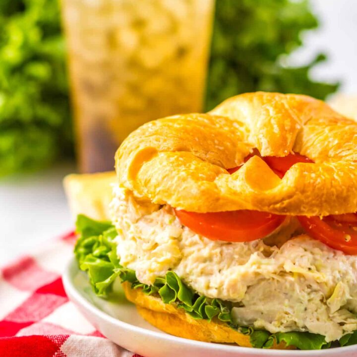 Copycat Chicken Salad Chicken Classic Chicken Salad plated