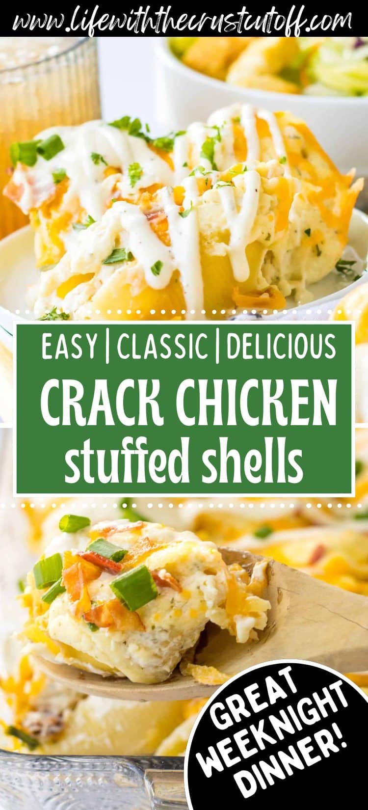 Crack Chicken Stuffed Shells pin