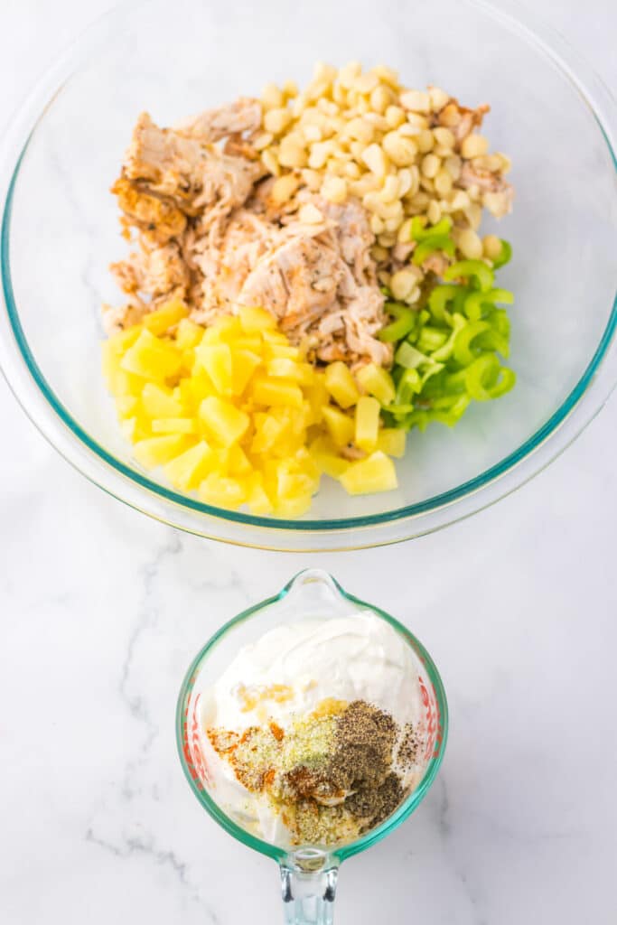 Hawaiian Chicken Salad ingredients
