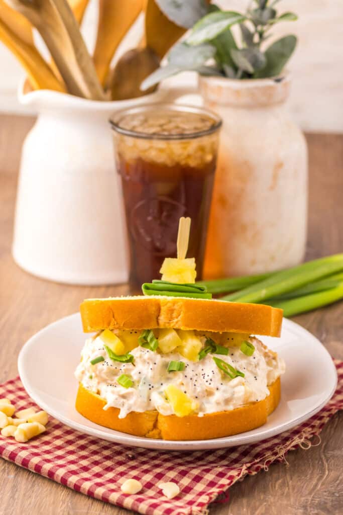 Hawaiian Chicken Salad plated