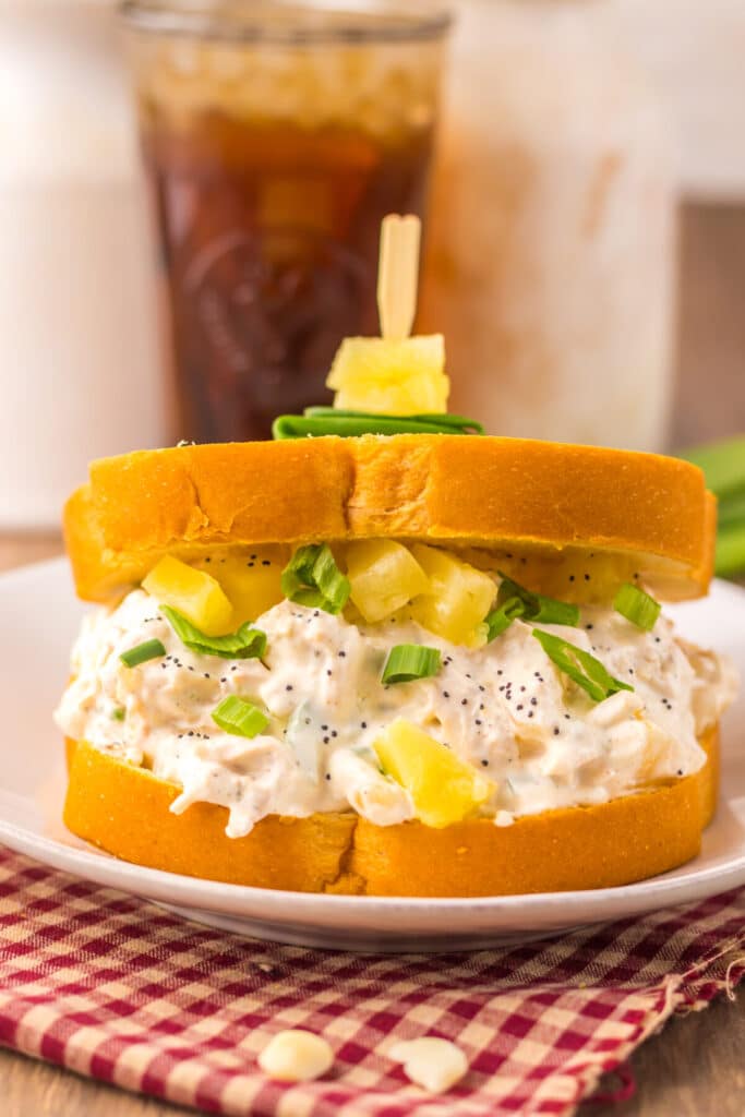 Hawaiian Chicken Salad plated
