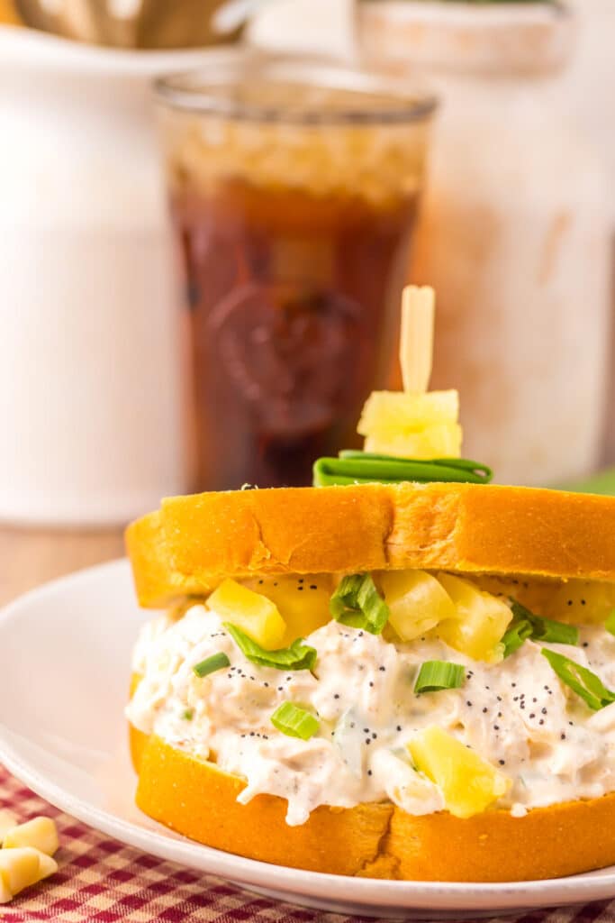 Hawaiian Chicken Salad plated