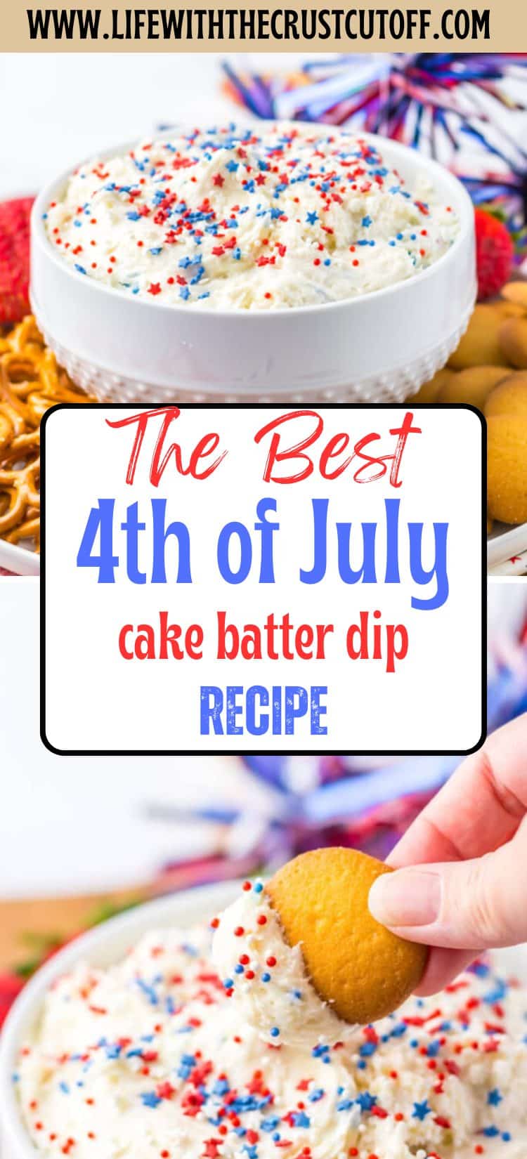 4th Of July Cake Batter Dip pin