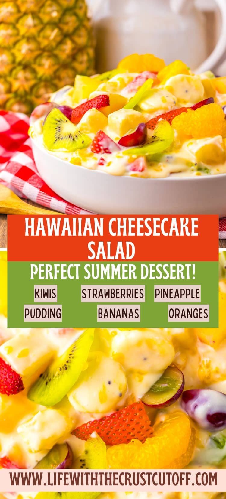 Hawaiian Cheesecake Salad pin