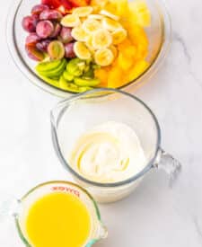 Hawaiian Cheesecake Salad ingredients