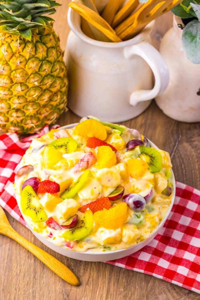 Hawaiian Cheesecake Salad plated