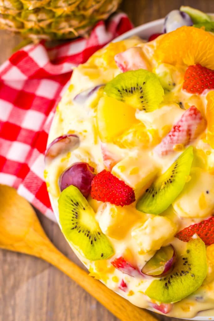 Hawaiian Cheesecake Salad plated